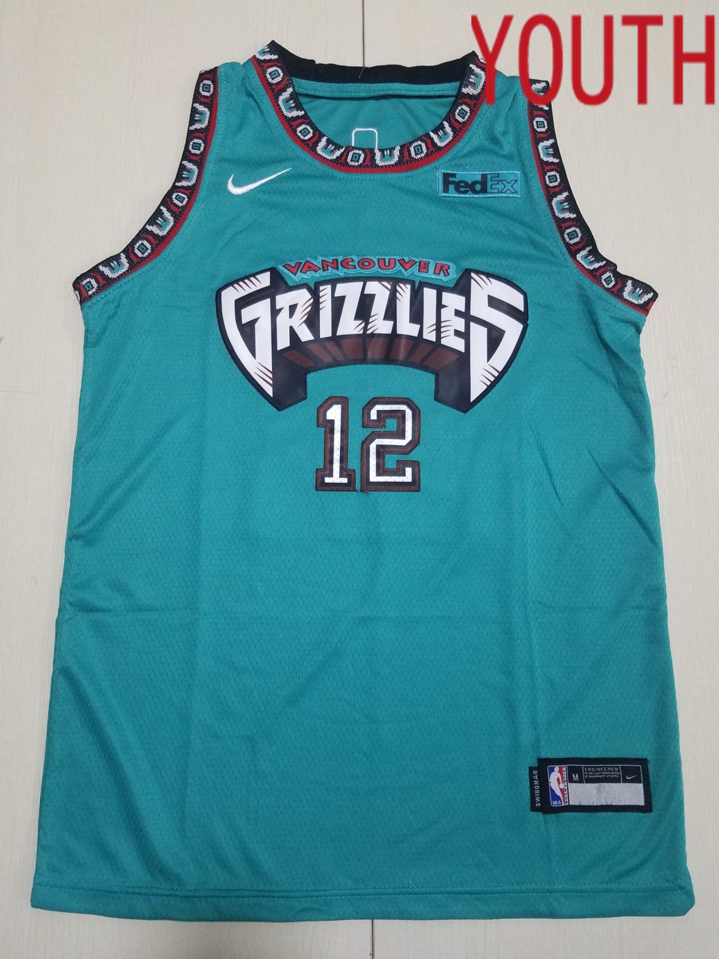 Youth Memphis Grizzlies #12 Morant Green Nike 2022 NBA Jersey->phoenix suns->NBA Jersey
